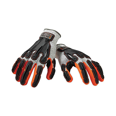 ergodyne ProFlex 922CR Nitrile Coated Cut-Resistant Gloves, Gray, 2X-Large, Pair (EGO17096)