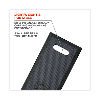 ergodyne ProFlex 376 Small Foam Kneeling Pad, 0.5", Small, Black (EGO18378)