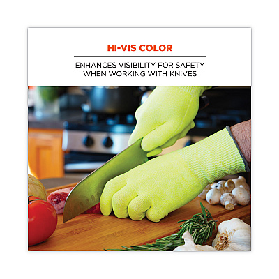 ergodyne ProFlex 7040 ANSI A4 CR Food Grade Gloves, Lime, Medium, 144 Pairs (EGO18023)