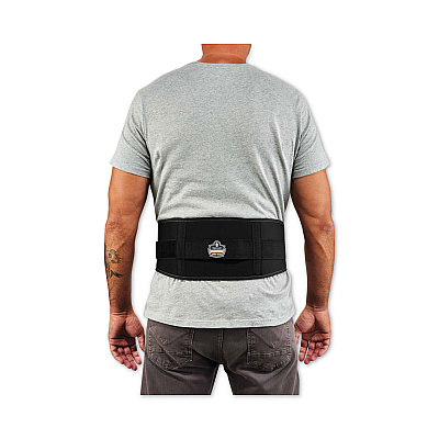 ergodyne ProFlex 1505 Low-Profile Weight Lifters Back Support Belt, X-Large, 38" to 42" Waist, Black (EGO11494)