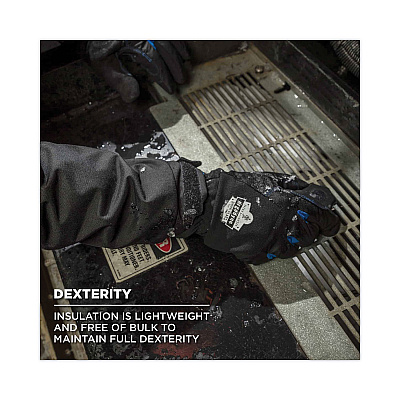 ergodyne ProFlex 814 Thermal Utility Gloves, Black, 2X-Large, Pair (EGO17336)