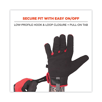 ergodyne ProFlex 812CR6 ANSI A6 Utility and CR Gloves, Black, X-Large, Pair (EGO17925)