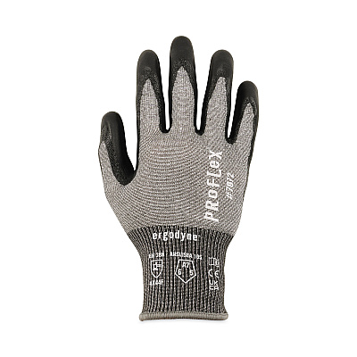 ergodyne ProFlex 7072 ANSI A7 Nitrile-Coated CR Gloves, Gray, 2X-Large, Pair (EGO10316)