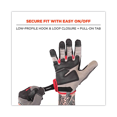 ergodyne ProFlex 710CR Heavy-Duty CR Gloves, Gray, 2X-Large, Pair (EGO17126)