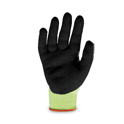 ergodyne ProFlex 7141 ANSI A4 DIR Nitrile-Coated CR Gloves, Lime, X-Large, Pair (EGO17915)