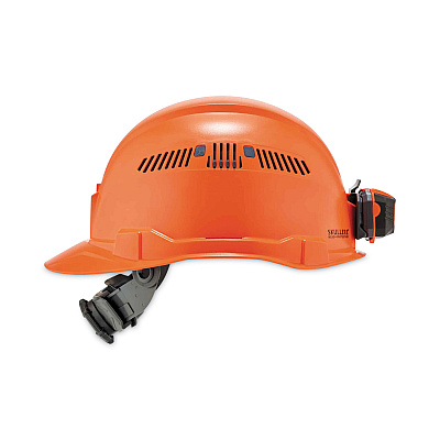 ergodyne Skullerz 8972LED Class C Hard Hat Cap Style with LED Light, Orange (EGO60147)