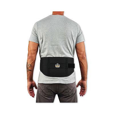 ergodyne ProFlex 1500 Weight Lifters Style Back Support Belt, 2X-Large, 42" to 46" Waist, Black (EGO11475)