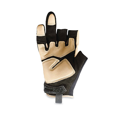ergodyne ProFlex 720LTR Heavy-Duty Leather-Reinforced Framing Gloves, Black, 2X-Large, Pair (EGO17156)