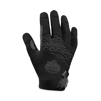 ergodyne ProFlex 710BLK Abrasion-Resistant Black Tactical Gloves, Black, Large, Pair (EGO17564)