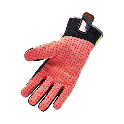 ergodyne ProFlex 925CR6 Performance Dorsal Impact-Reducing Cut Resistance Gloves, Black/Lime, 2XL, Pair (EGO17296)