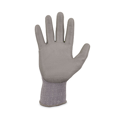 ergodyne ProFlex 7024 ANSI A2 PU Coated CR Gloves, Gray, Large, 12 Pairs/Pack (EGO10394)