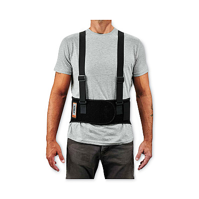 ergodyne ProFlex 1625 Elastic Back Support Brace, Large, 34" to 38" Waist, Black (EGO11114)