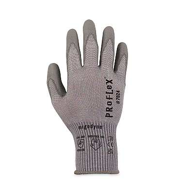 ergodyne ProFlex 7024 ANSI A2 PU Coated CR Gloves, Gray, Small, Pair (EGO10402)