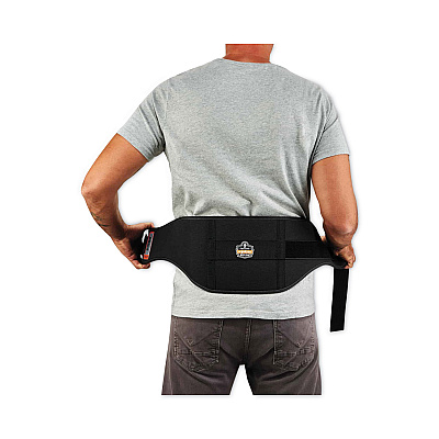 ergodyne ProFlex 1500 Weight Lifters Style Back Support Belt, Medium, 30" to 34" Waist, Black (EGO11472)