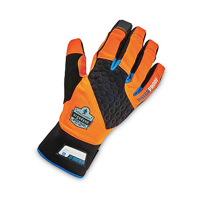 ergodyne ProFlex 818WP Thermal WP Gloves with Tena-Grip, Orange, Large, Pair (EGO17394)