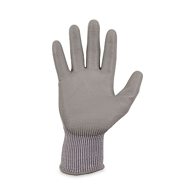 ergodyne ProFlex 7024 ANSI A2 PU Coated CR Gloves, Gray, Small, Pair (EGO10402)