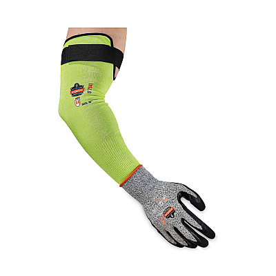 ergodyne ProFlex 7941-PR CR Protective Arm Sleeve, 18", Lime, Pair (EGO17943)