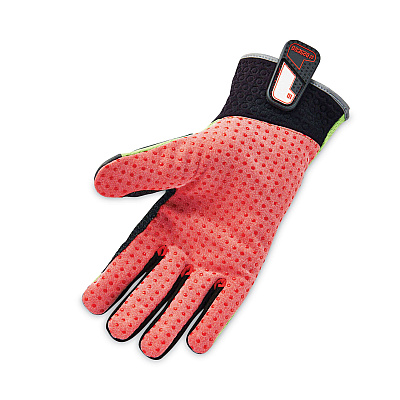 ergodyne ProFlex 925CR6 Performance Dorsal Impact-Reducing Cut Resistance Gloves, Black/Lime, Large, Pair (EGO17294)