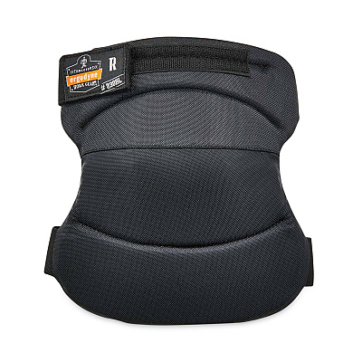ergodyne ProFlex 230HL Knee Pads, Wide Soft Cap, Hook and Loop Closure, One Size Fits Most, Black, Pair (EGO18231)