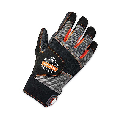 ergodyne ProFlex 9002 Certified Full-Finger Anti-Vibration Gloves, Black, Medium, Pair (EGO17703)