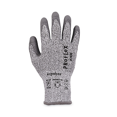 ergodyne ProFlex 7030 ANSI A3 PU Coated CR Gloves, Gray, Large, 12 Pairs/Pack (EGO10454)