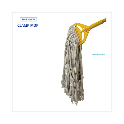 Boardwalk Mop Head, Premium Standard Head, Cotton Fiber, 32oz, White, 12/Carton (BWK232C)