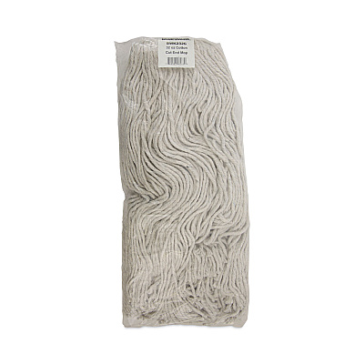 Boardwalk Mop Head, Premium Standard Head, Cotton Fiber, 32oz, White, 12/Carton (BWK232C)