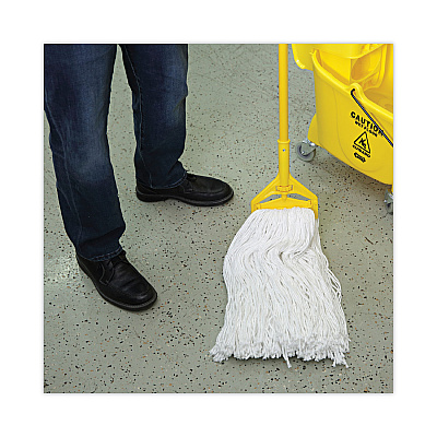 Boardwalk Mop Head, Premium Standard Head, Rayon Fiber, 32oz, White, 12/Carton (BWK232R)