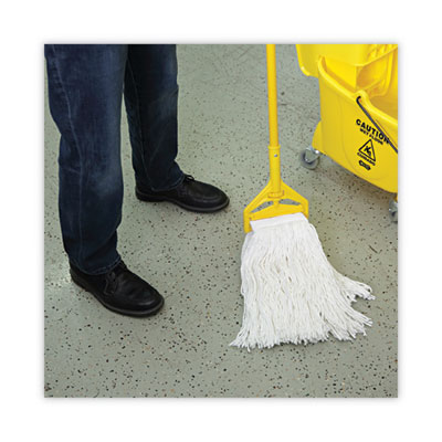 Boardwalk Mop Head, Premium Saddleback Head, Rayon Fiber, 24-Oz., White, 12/Carton (BWK324R)