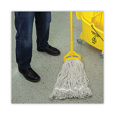 Boardwalk Pro Loop Web/Tailband Wet Mop Head, Cotton, 24oz, White, 12/Carton (BWK424CCT)