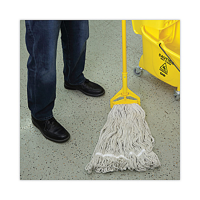 Boardwalk Pro Loop Web/Tailband Wet Mop Head, Cotton, 24oz, White (BWK424CEA)