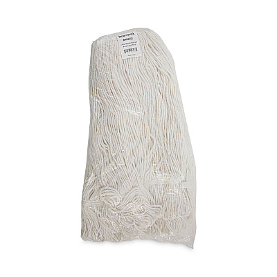 Boardwalk Pro Loop Web/Tailband Wet Mop Head, Rayon, 24oz, White, 12/Carton (BWK424RCT)