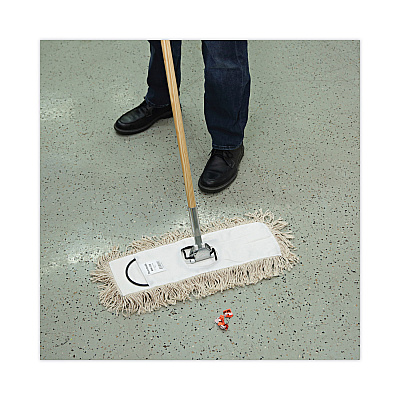 Boardwalk Industrial Dust Mop Head, Hygrade Cotton, 18w x 5d, White (BWK1318)