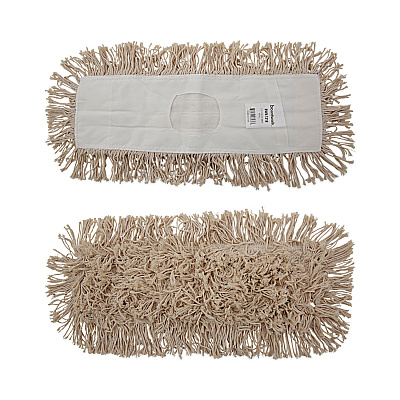 Boardwalk Industrial Dust Mop Head, Hygrade Cotton, 18w x 5d, White (BWK1318)