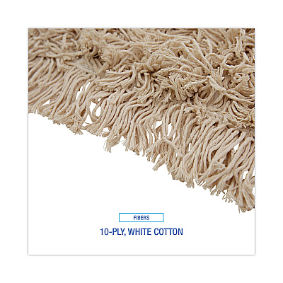 Boardwalk Industrial Dust Mop Head, Hygrade Cotton, 60w x 5d, White (BWK1360)