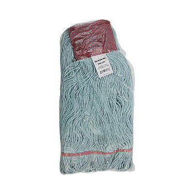 Boardwalk EchoMop with Looped-End Wet Head, Synthetic/Cotton, Large, Blue (BWK1400LEA)