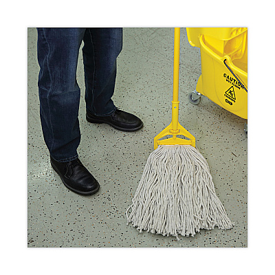 Boardwalk Cut-End Wet Mop Head, Cotton, No. 32, White, 12/Carton (BWK2032CCT)