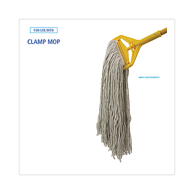 Boardwalk Cut-End Wet Mop Head, Cotton, No. 32, White (BWK2032CEA)