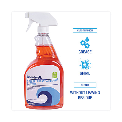 Boardwalk Green Natural Grease and Grime Cleaner, 32 oz Spray Bottle (BWK47612EA)