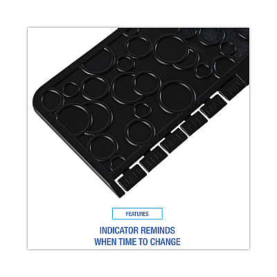 Boardwalk Commode Mat 2.0, Rubber, 22 x 22, Black, 6/Carton (BWKCMBB)