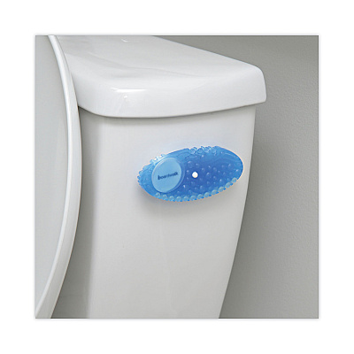 Boardwalk Curve Air Freshener, Cotton Blossom, Solid, Blue, 10/Box (BWKCURVECBL)