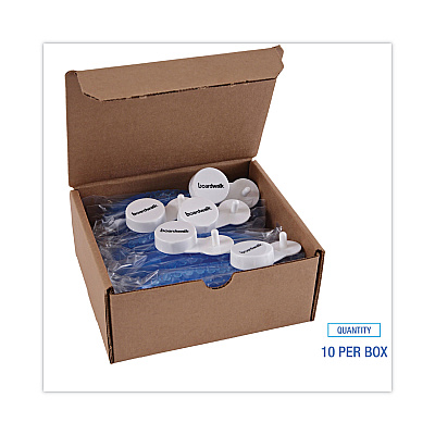 Boardwalk Curve Air Freshener, Cotton Blossom, Solid, Blue, 10/Box (BWKCURVECBL)