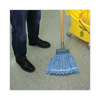 Boardwalk Microfiber Looped-End Wet Mop Head, Medium, Blue (BWKMWTMB)