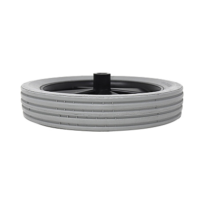 Rubbermaid Commercial Tilt Truck Wheels, 300 lb Weight Capacity, 12" Wheel, Gray (FG1011L10000)