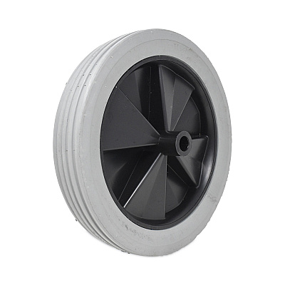 Rubbermaid Commercial Tilt Truck Wheels, 300 lb Weight Capacity, 12" Wheel, Gray (FG1011L10000)
