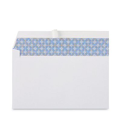 Universal Peel Seal Strip Security Tint Business Envelope, #10, Square Flap, Self-Adhesive Closure, 4.13 x 9.5, White, 100/Box (UNV36004)