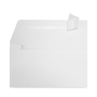 Universal Peel Seal Strip Business Envelope, Address Window, #10, Square Flap, Self-Adhesive Closure, 4.13 x 9.5, White, 500/Box (UNV36005)