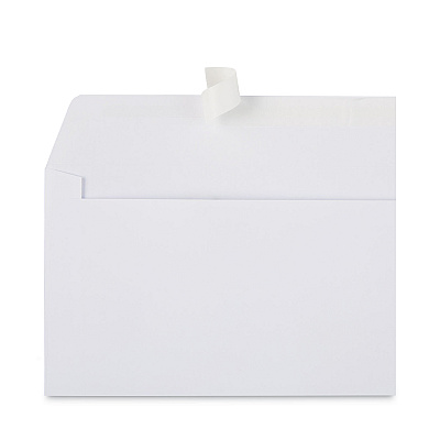 Universal Open-Side Business Envelope, 1 Window, #10, Commercial Flap, Gummed Closure, 4.13 x 9.5, White, 250/Box (UNV36322)