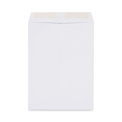 Universal Peel Seal Strip Catalog Envelope, #10 1/2, Square Flap, Self-Adhesive Closure, 9 x 12, White, 100/Box (UNV40100)