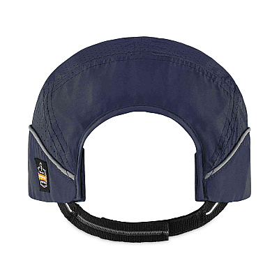 ergodyne Skullerz 8965 Lightweight Bump Cap Hat with LED Lighting, Short Brim, Navy (EGO23338)